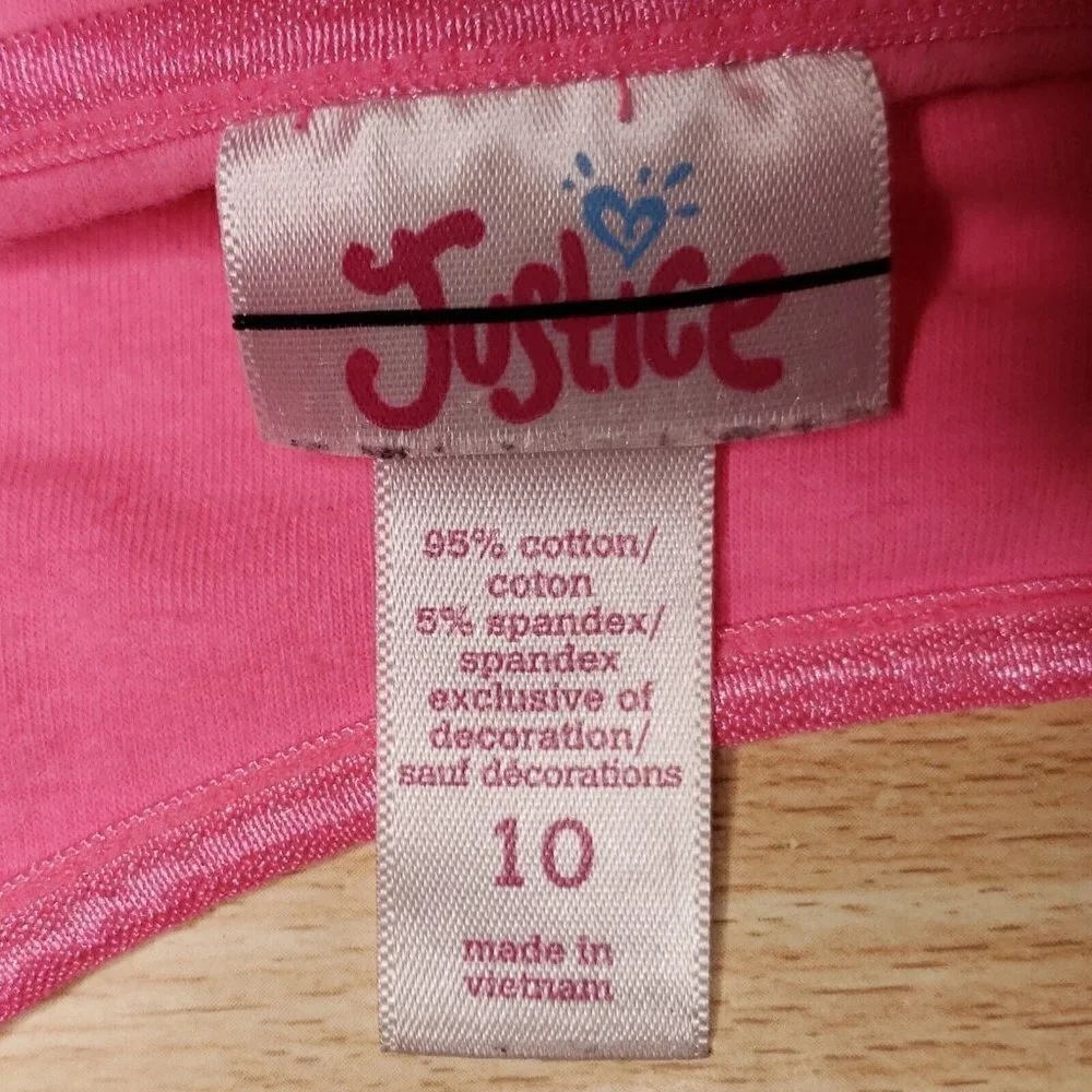 Justice girl’s pink